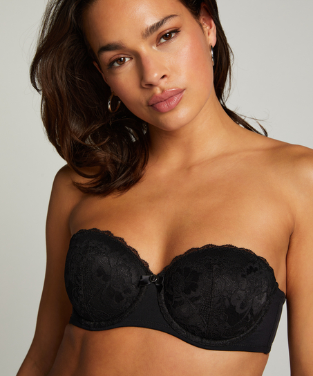 Padded Strapless Underwired Bra Maya, Black