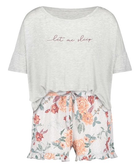 Short Pyjama Set, Gray