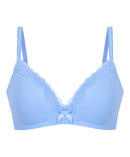 Lola Padded Non-Wired Bra, Blue