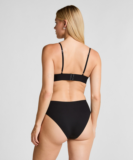 Smooth Triangle Bralette, Black