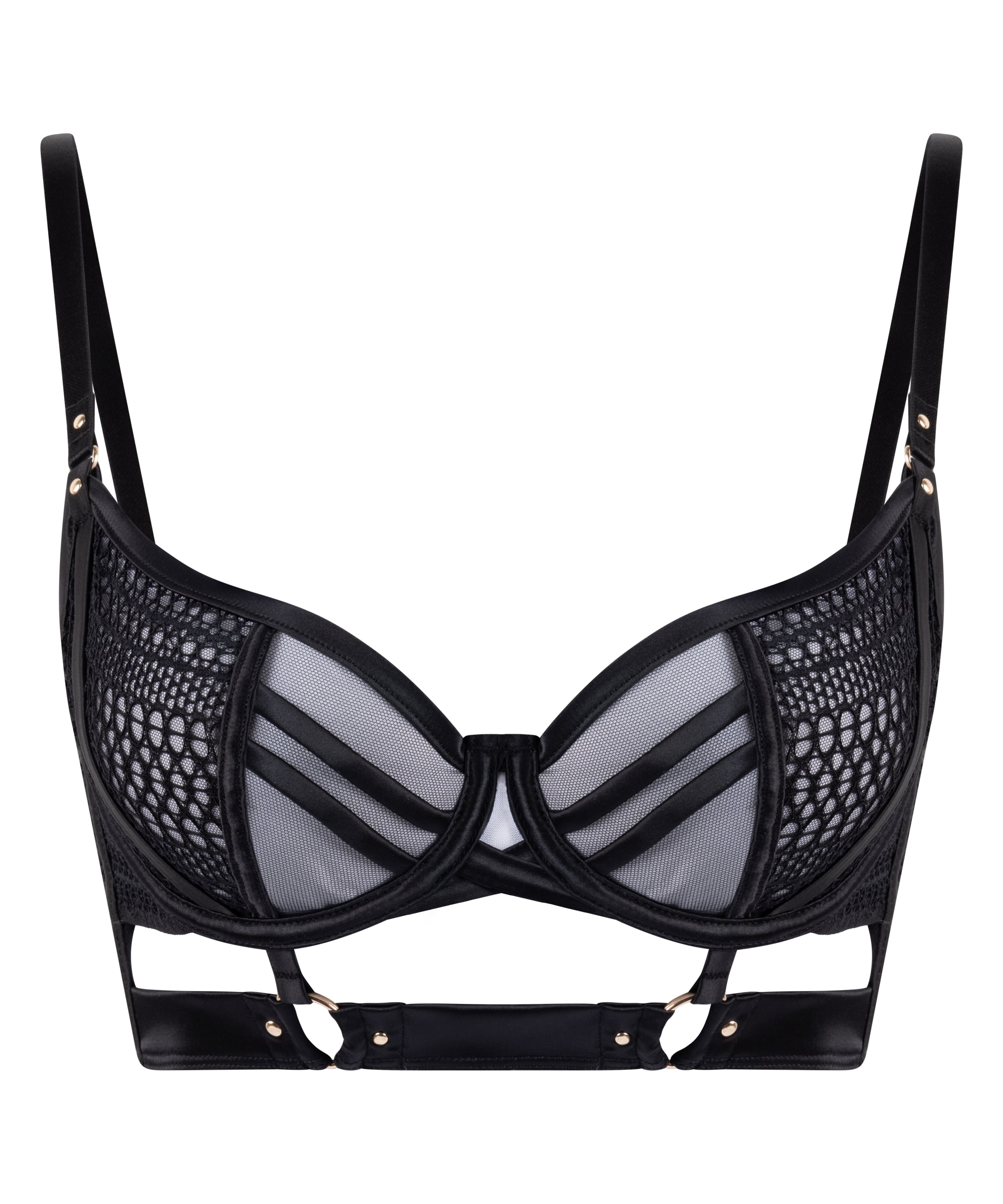 Missy Non-Padded Underwired Bra, Black, main