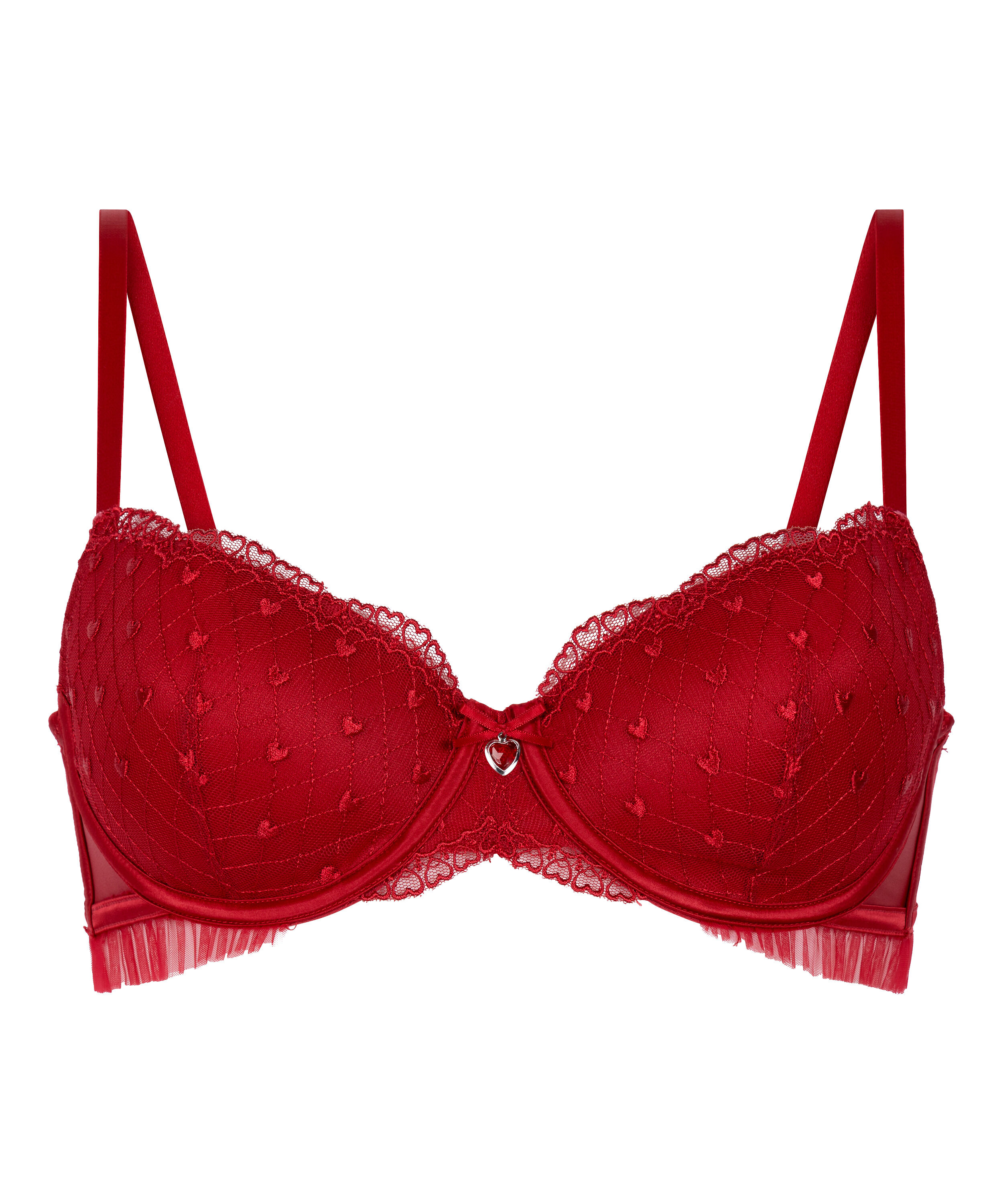 Cordelie Padded Underwired Bra, Red