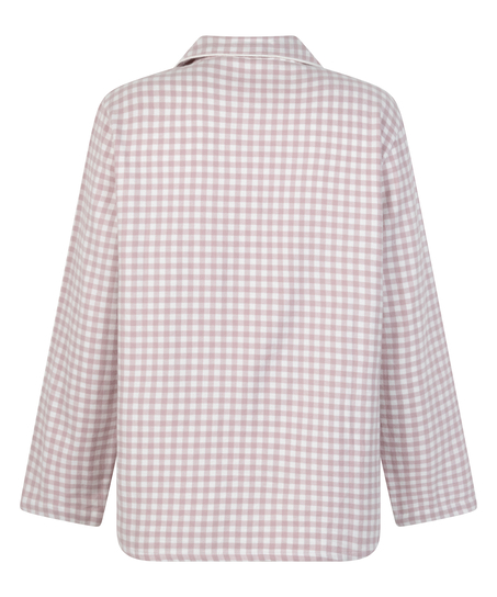 Essentials Flannel Pyjama Top, Purple