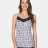Ditsy top, Purple
