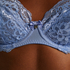 Marine Non-Padded Underwired Bra, Blue
