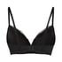Marine Padded Push-Up Underwired Bra, Black