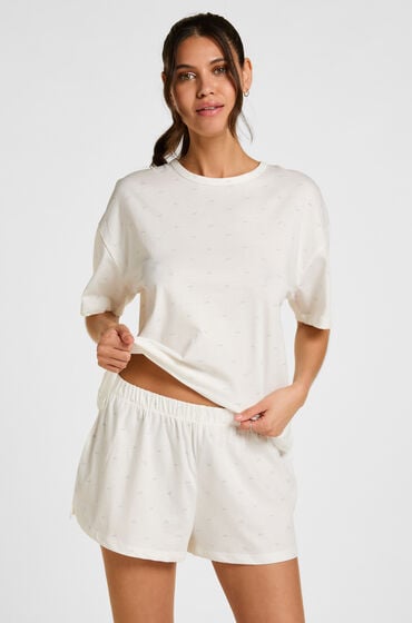 Hunkemöller Pyjama Set Cotton White