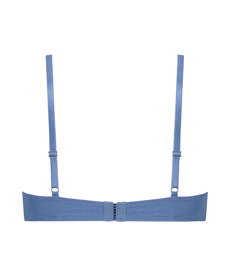 Plunge Padded Underwired Bra, Blue