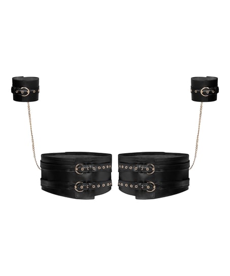 Legcuffs and Handcuffs, Black