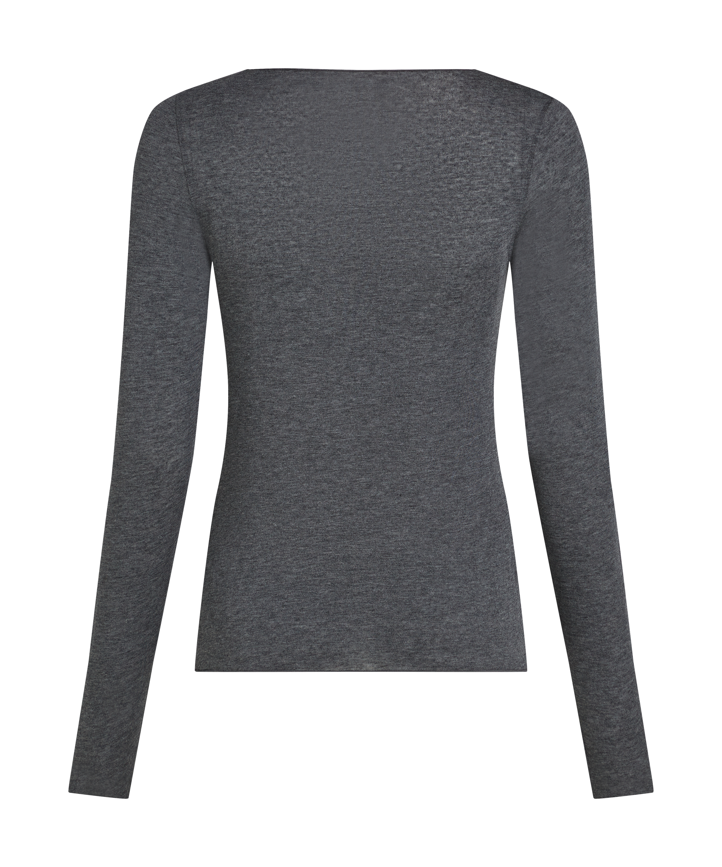 super soft Boatneck Shirt with Cashmere, Grey, main