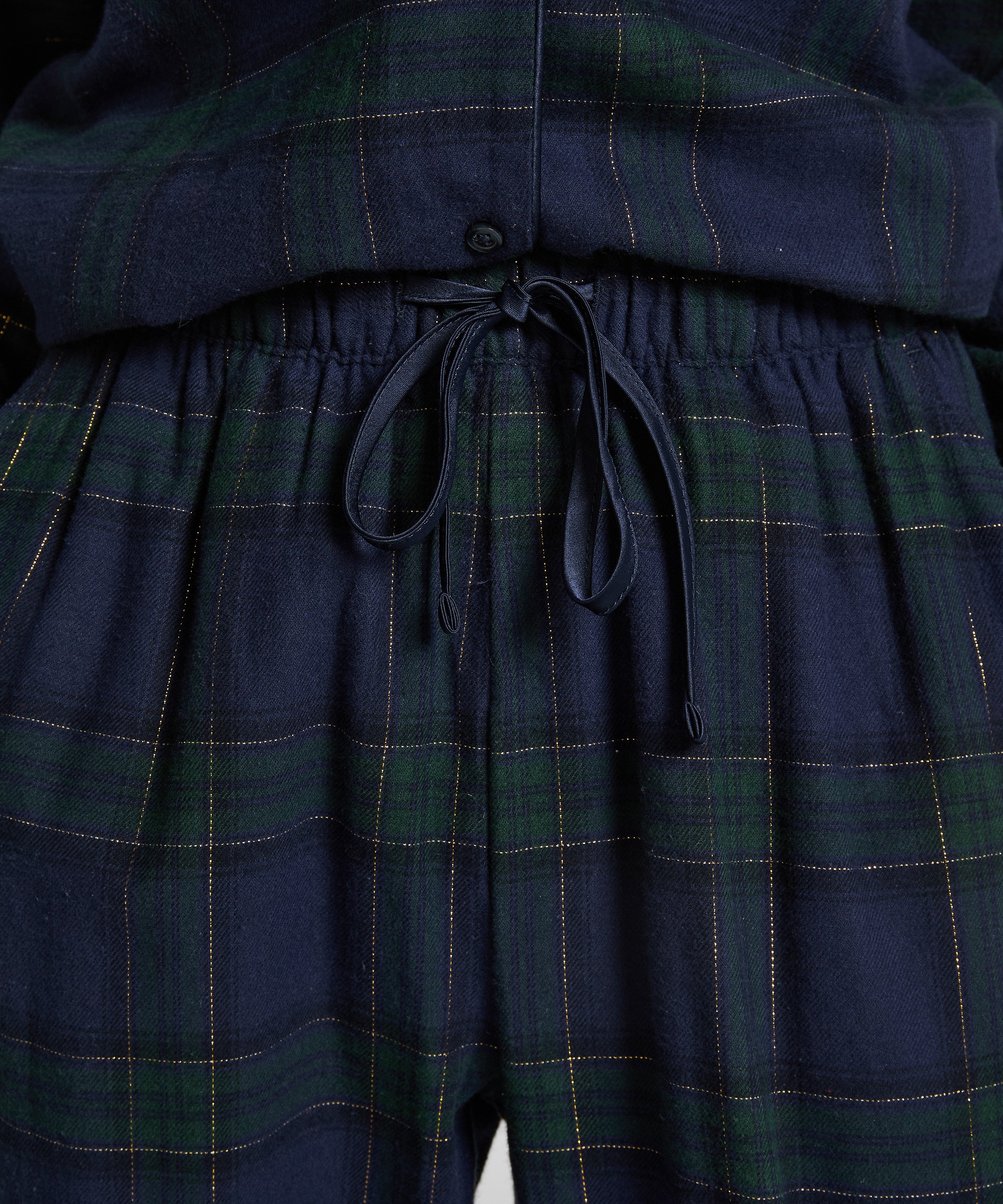 Flannel Pyjama Pants, Blue, main