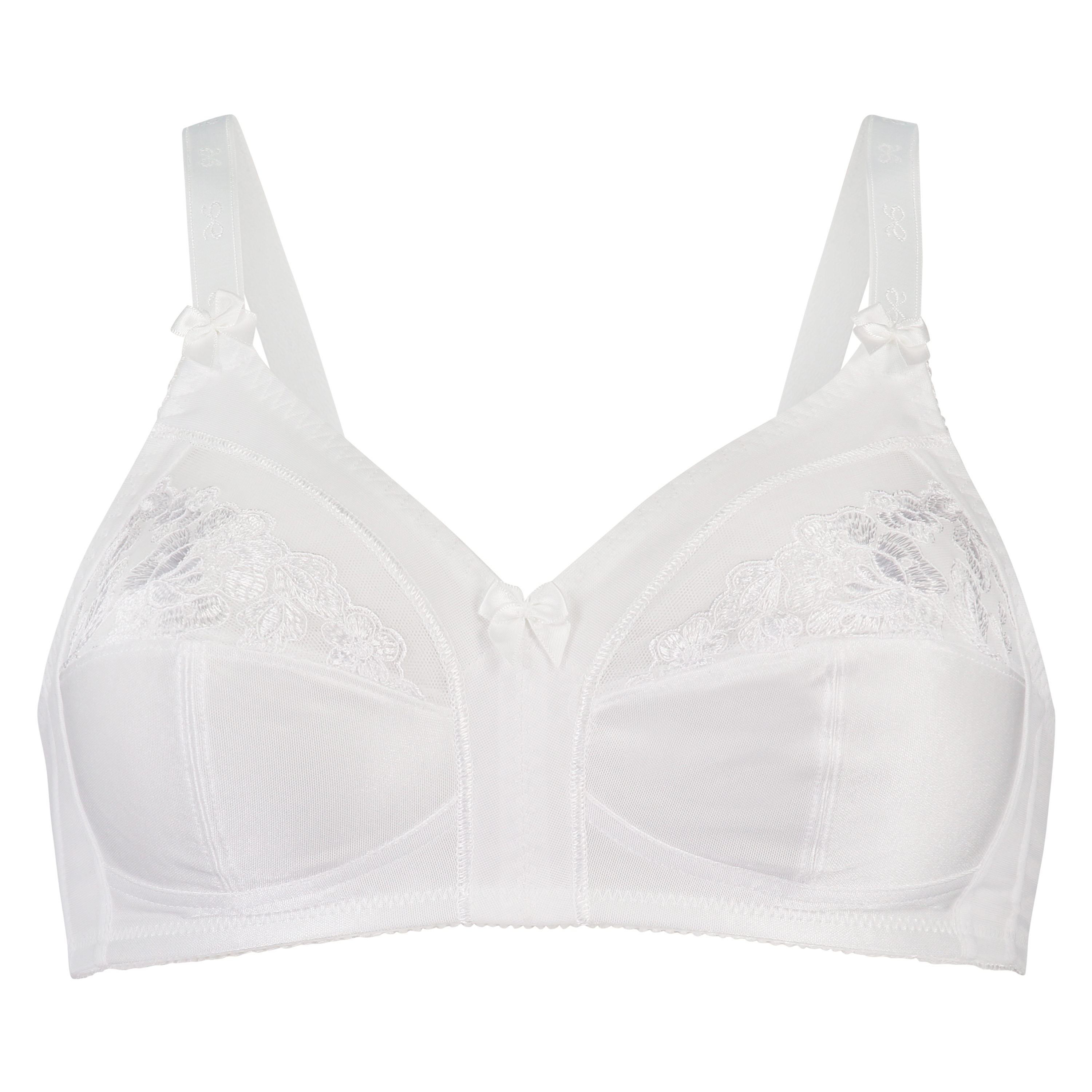 Sara Non-padded Non-underwired Bra, White, main