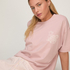 Pyjama Set with Short and T-shirt, Pink