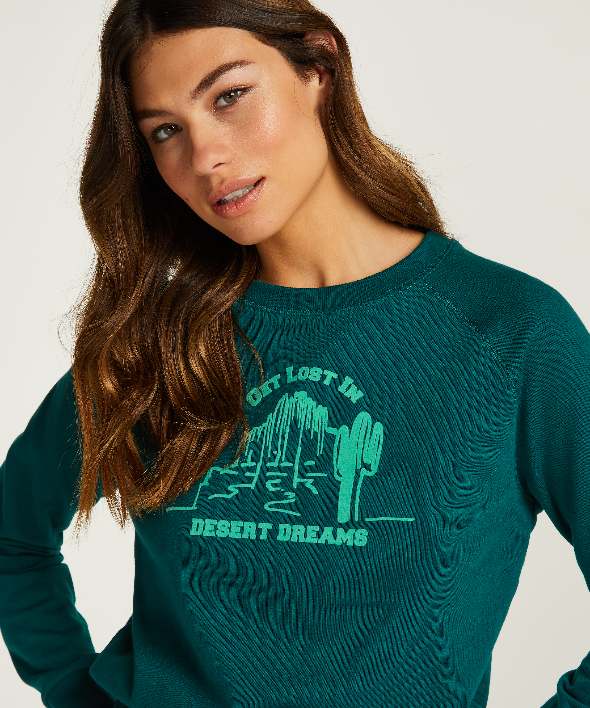Long sleeve top Sweat Desert, Gray, main