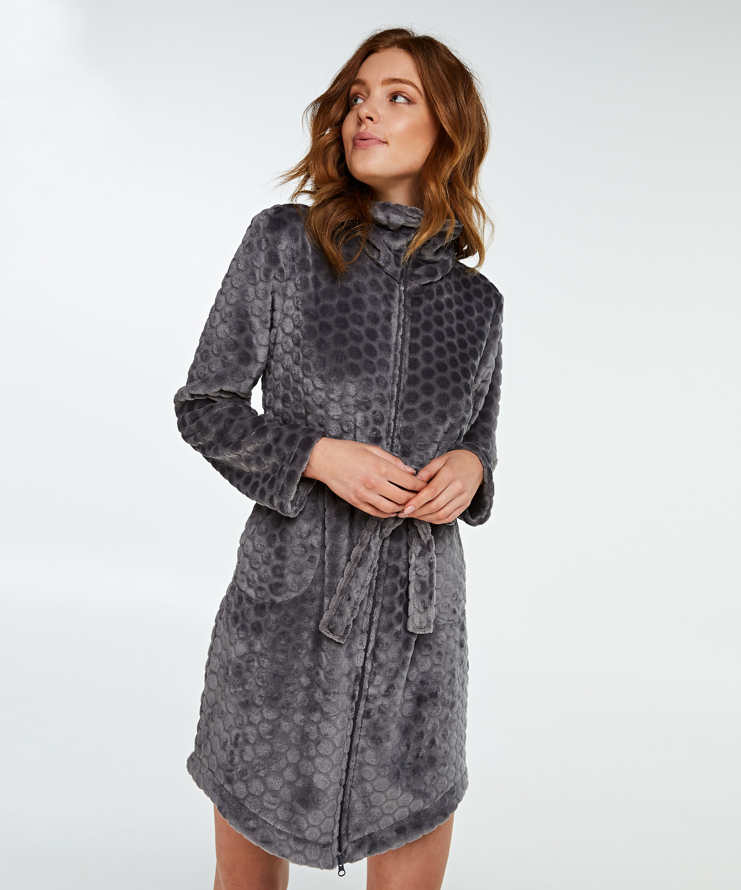 Luxury Embossed Fleece Zip Dressing Gown – Suzy & Me Collection