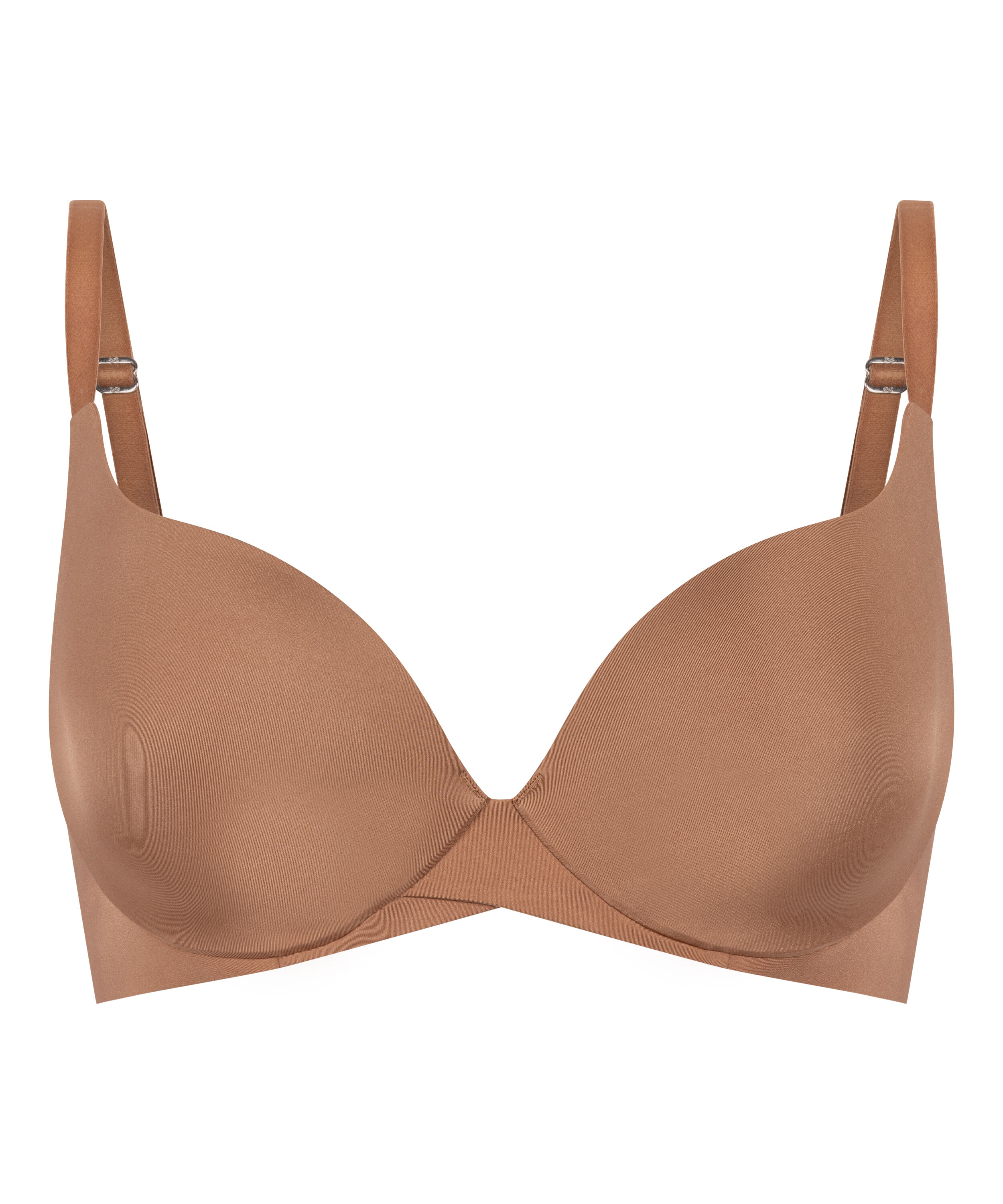 Smooth Padded Underwired Bra, Brown