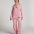 Satin Long-Sleeved Jacket, Pink