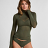 super soft Turtleneck Shirt with Cashmere, Green