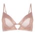 Nisha Non-Padded Underwired Longline Bra, Beige