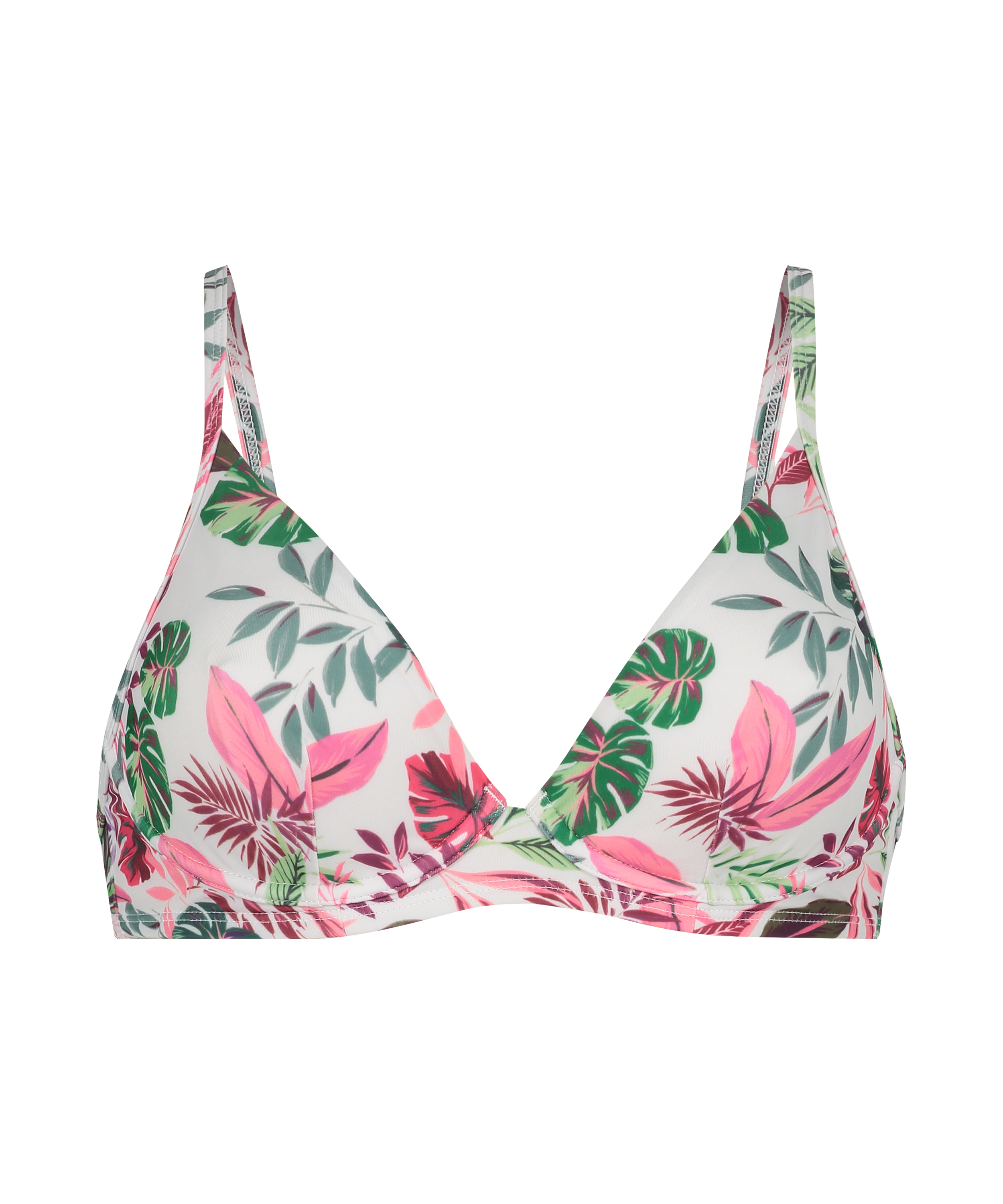 Cuba Non-Padded Underwired Bikini Top, White, main