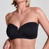 Neoprene Bandeau Bikini Top, Black