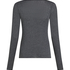 super soft Boatneck Shirt with Cashmere, Gray