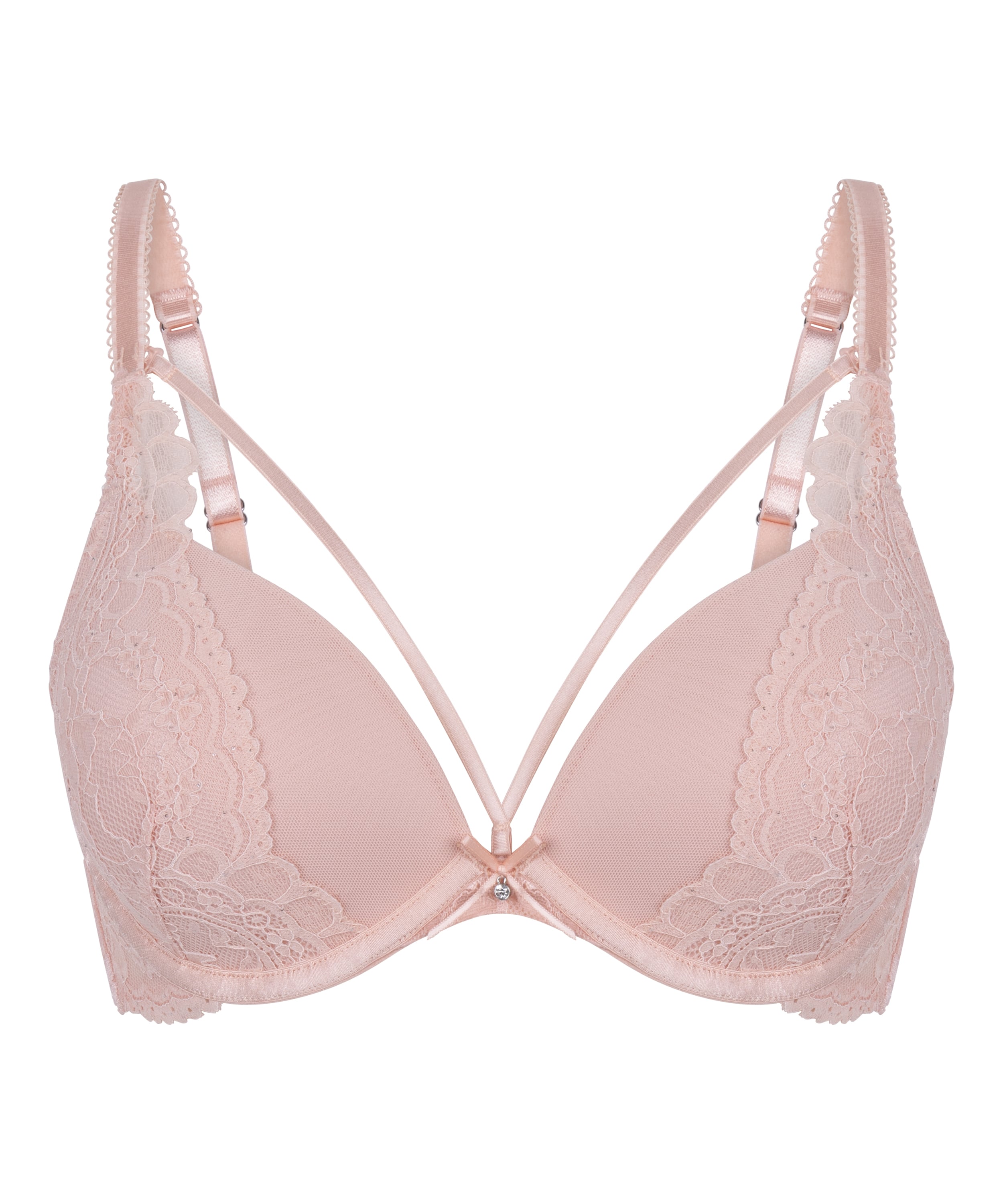 Isadora Padded Underwired Push-Up Bra, Pink, main