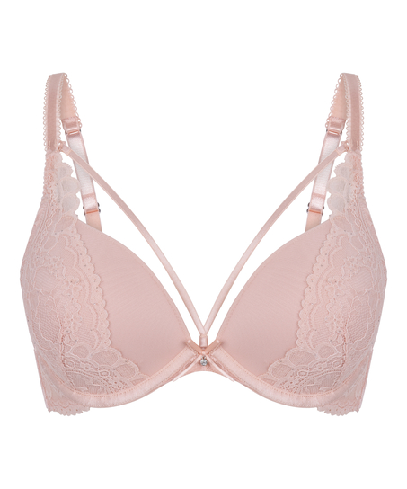 Isadora Padded Underwired Push-Up Bra, Pink