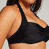 Luxe Bandeau Bikini Top, Black