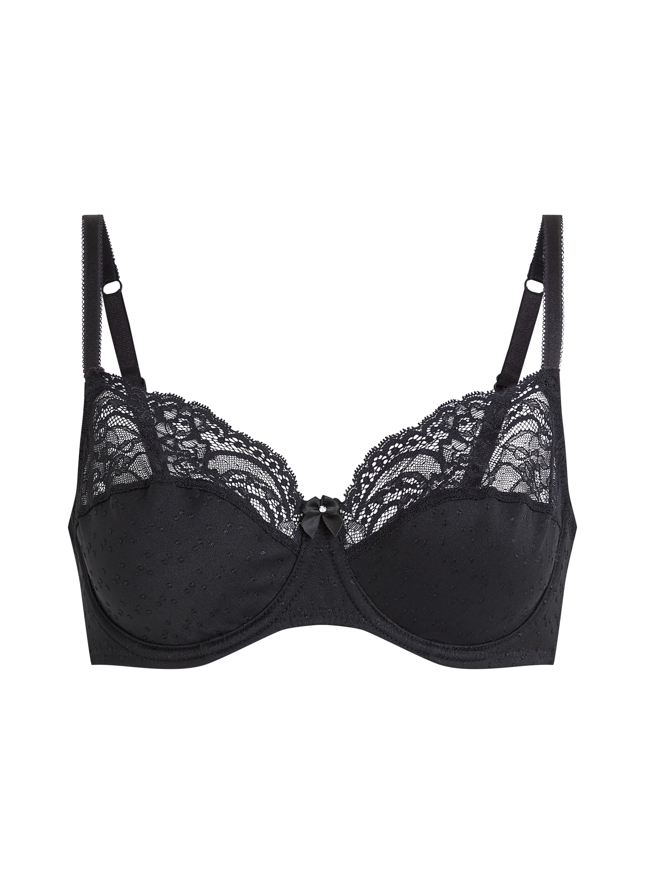 Sophie Non-Padded Underwired Bra, Black, main