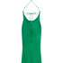 Satin Midi Dress, Green