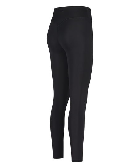 HKMX Crossed High Waisted Leggings, Black