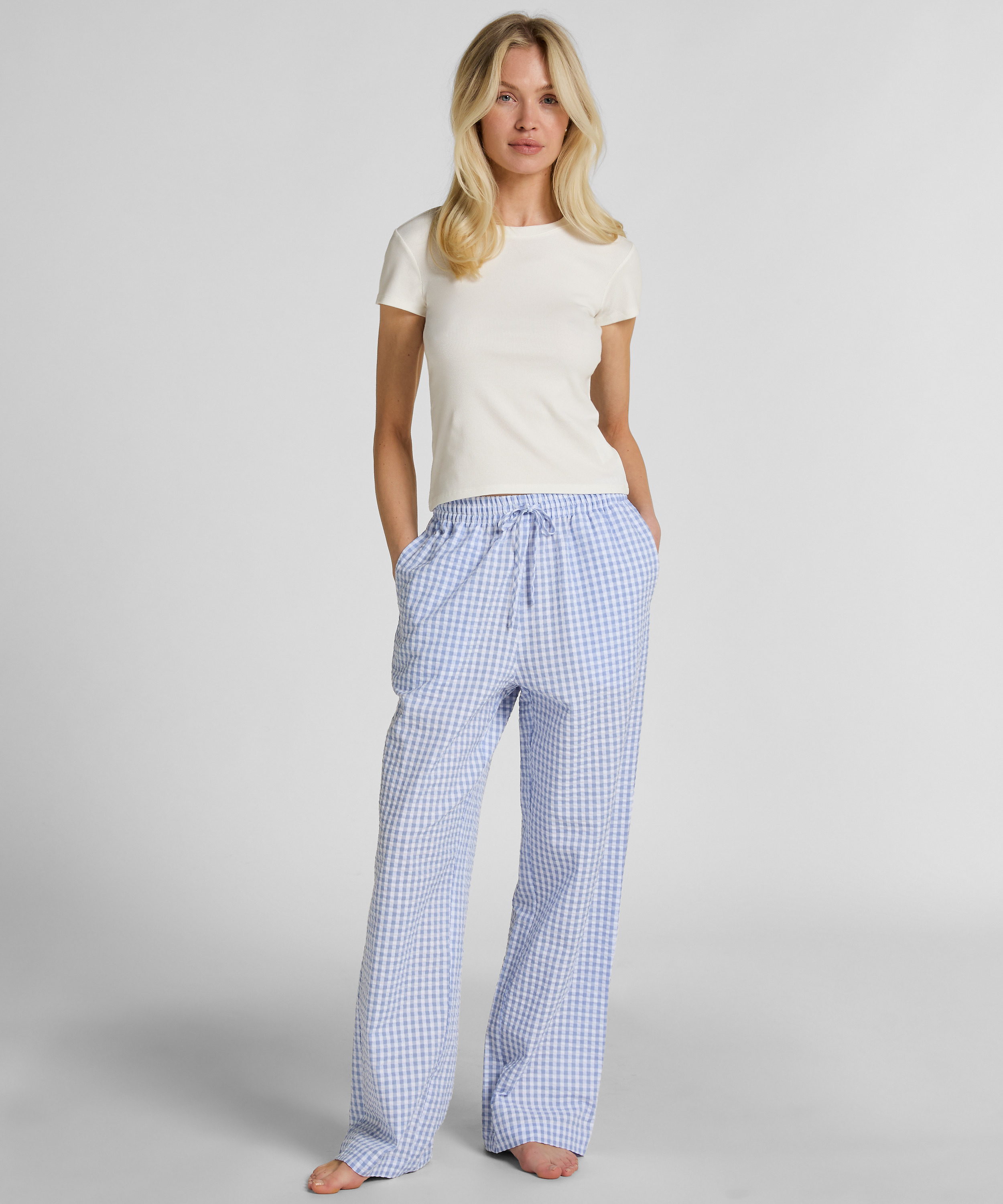 Shortsleeved Pyjama Top , White, main