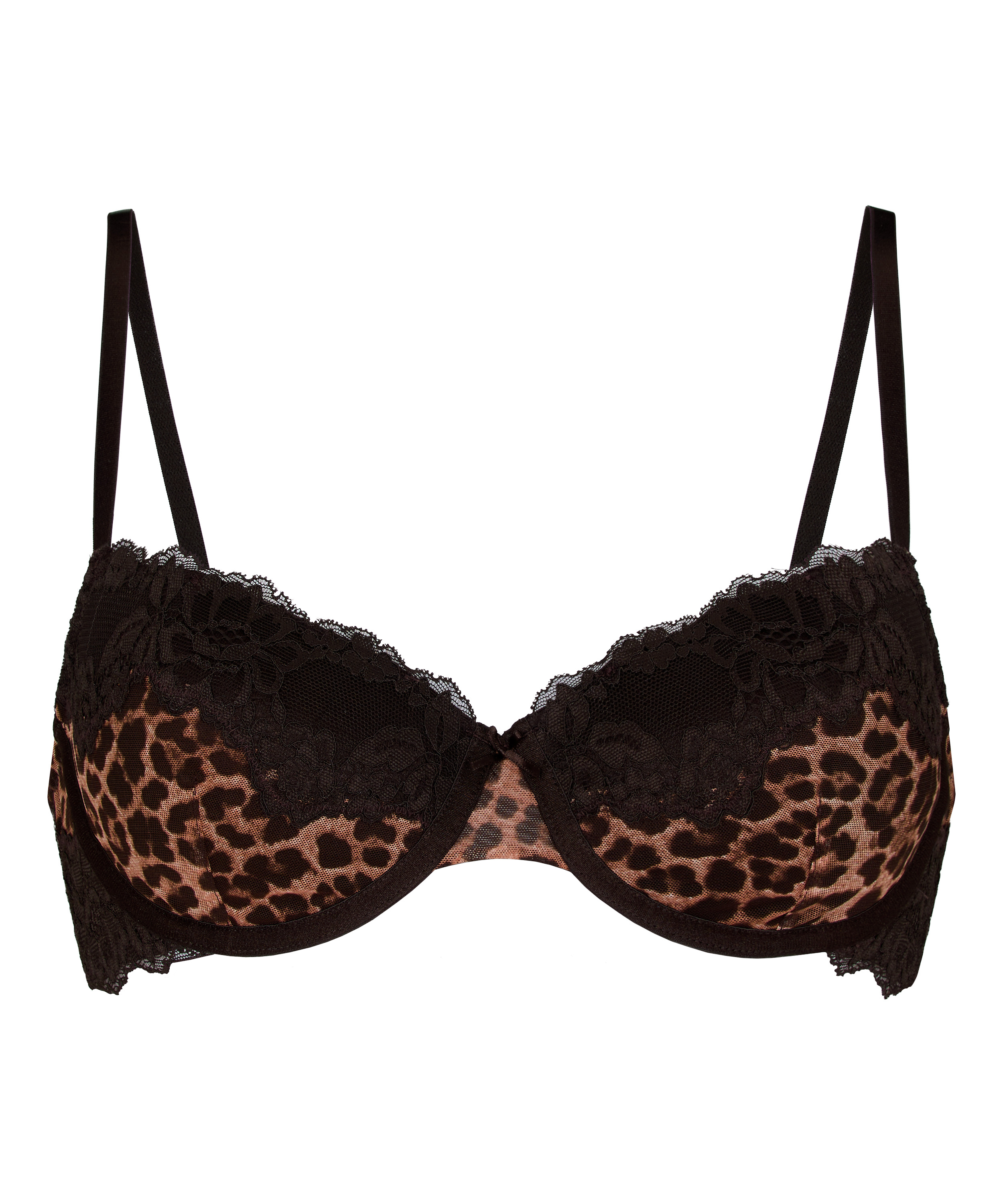 Padded Underwired Bra Gabrielle, Black, main