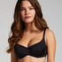 Smooth Padded Underwired Bra, Black