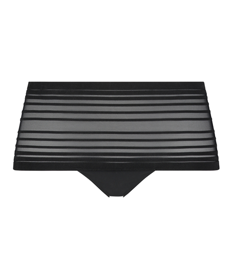 Invisible high thong, Black