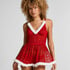 Sexy Santa Wired Slip Dress, Red