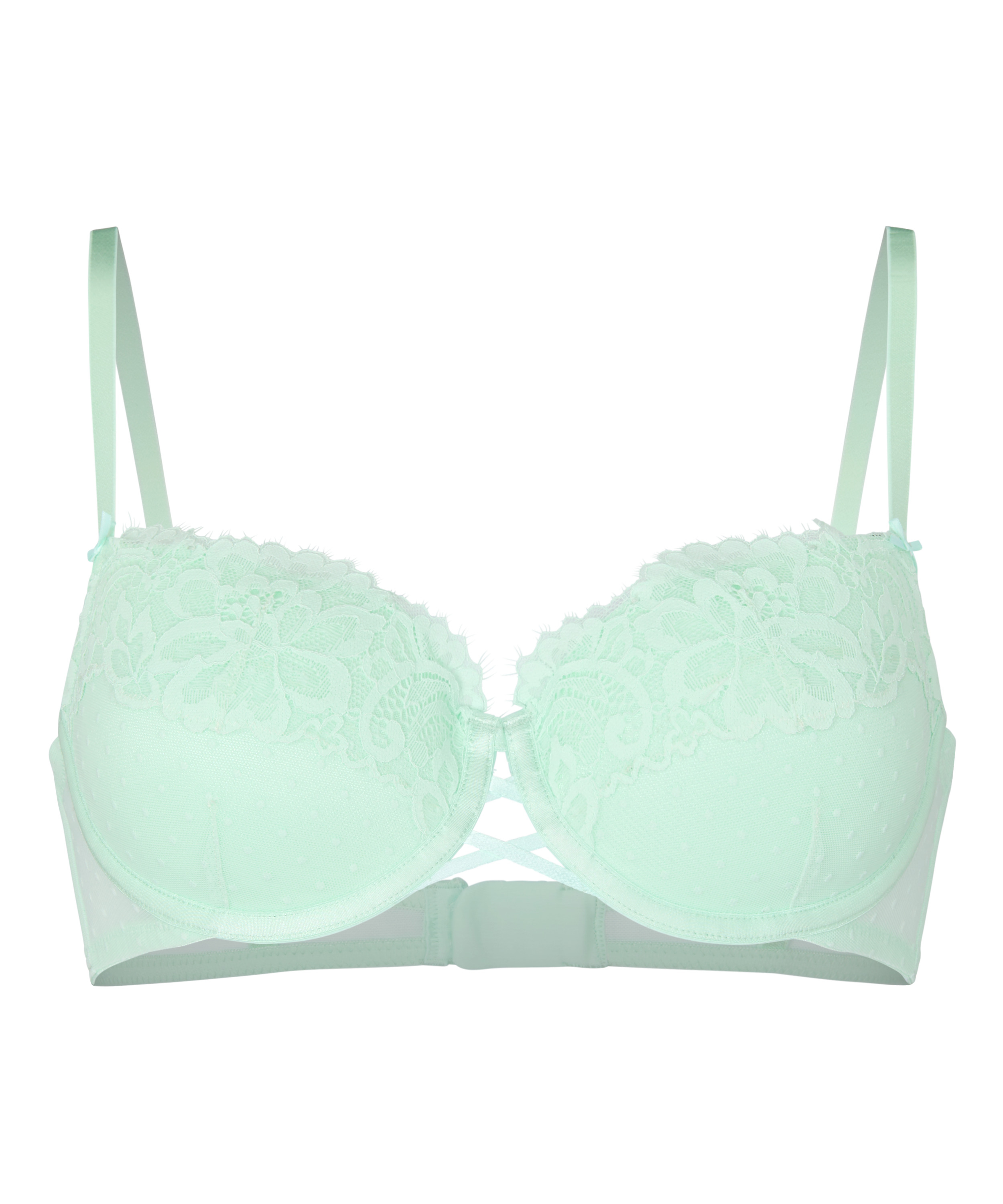 Harmony Padded Underwired Bra, Green, main
