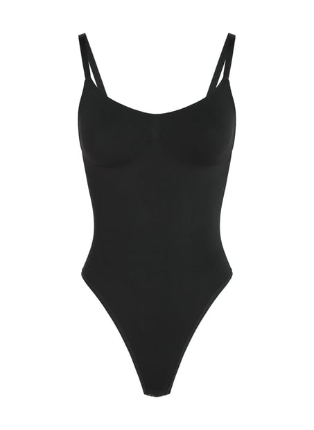 Seamless Enhancing High Leg Body, Black