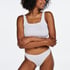 Invisible Lace Back Brazilian, White