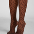 Tights 15 Denier Leopard, Brown