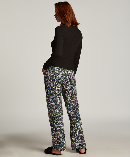 Jersey Pyjama Pants, Black