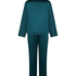 Pyjama Set Shiny Satin, Blue