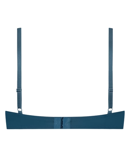 Plunge Padded Underwired Bra, Blue