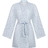 Muslin Robe Short, Blue