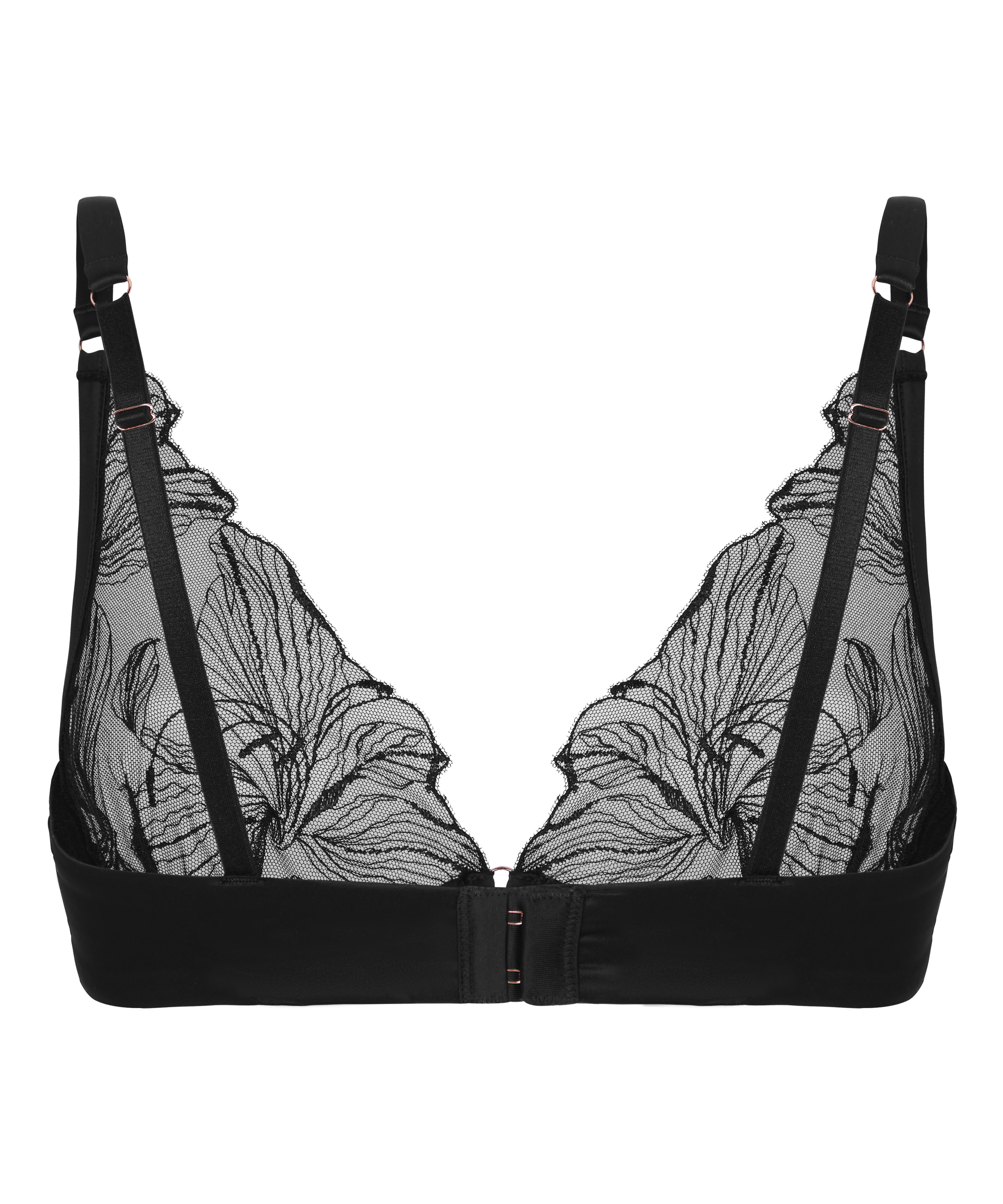 Non-Padded Underwired Bra Ellen, Black, main