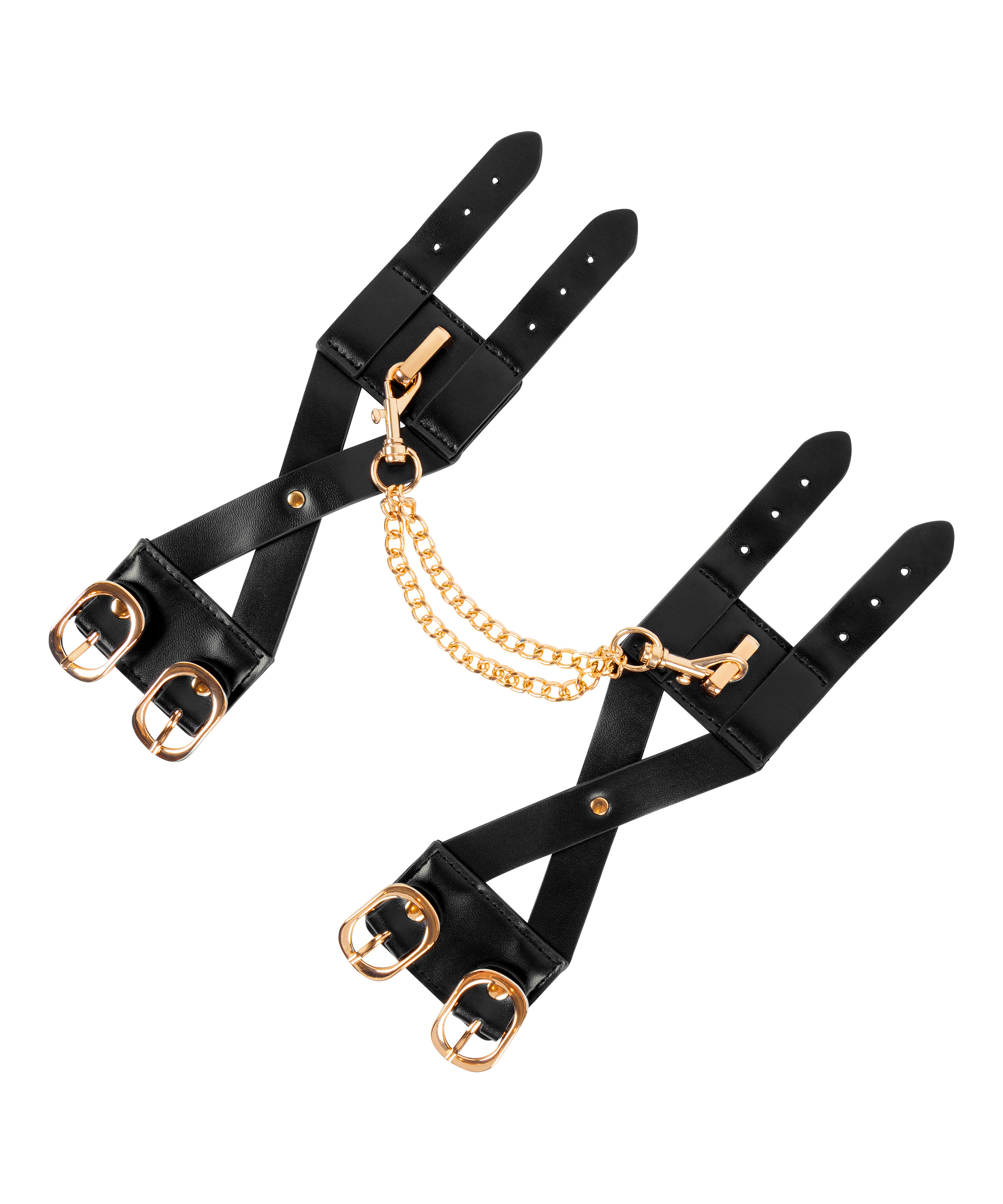 Wristcuffs Cross Straps, Black, main