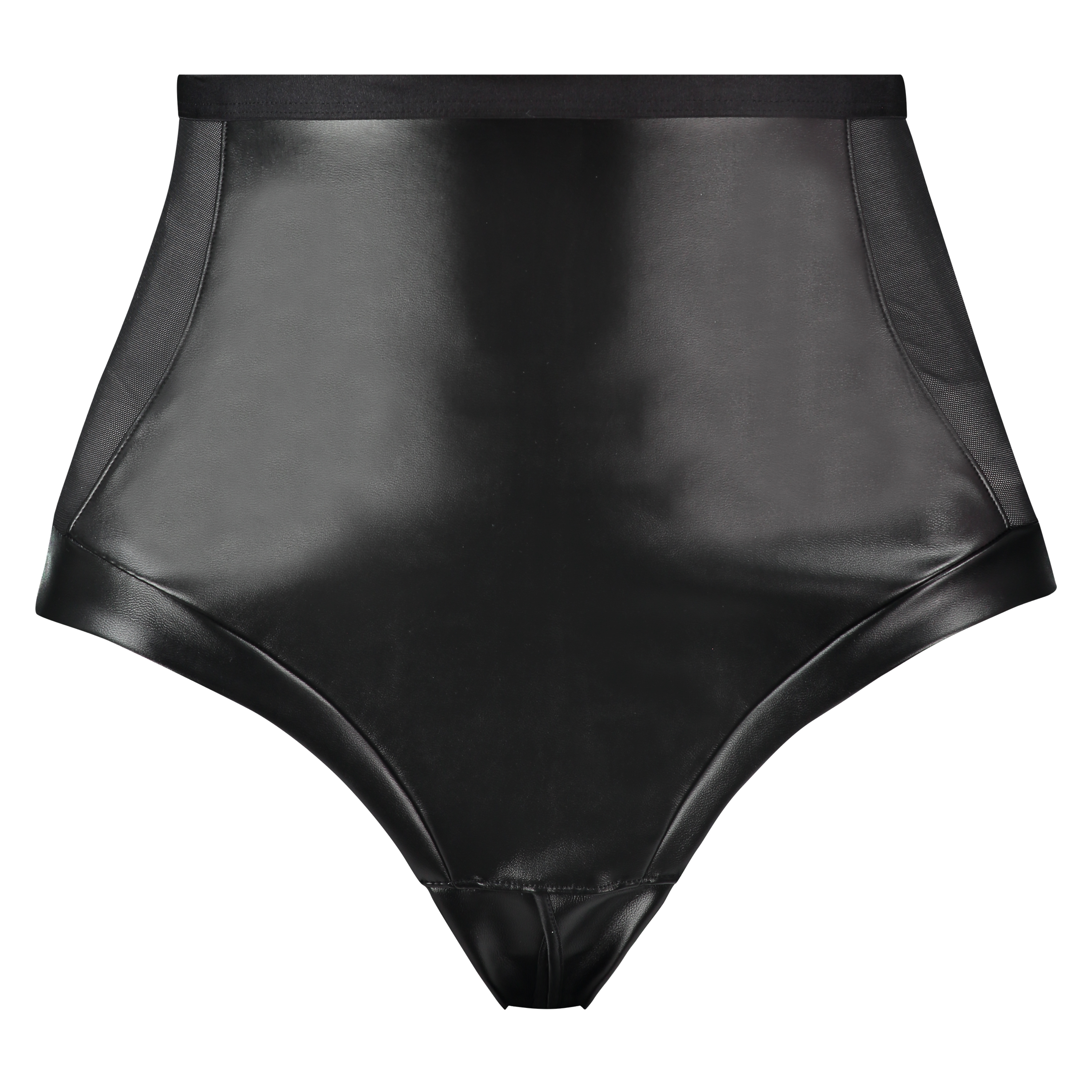 Manu High Waist Thong, Black, main