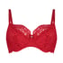 Rose Non-Padded Underwired Bra, Red