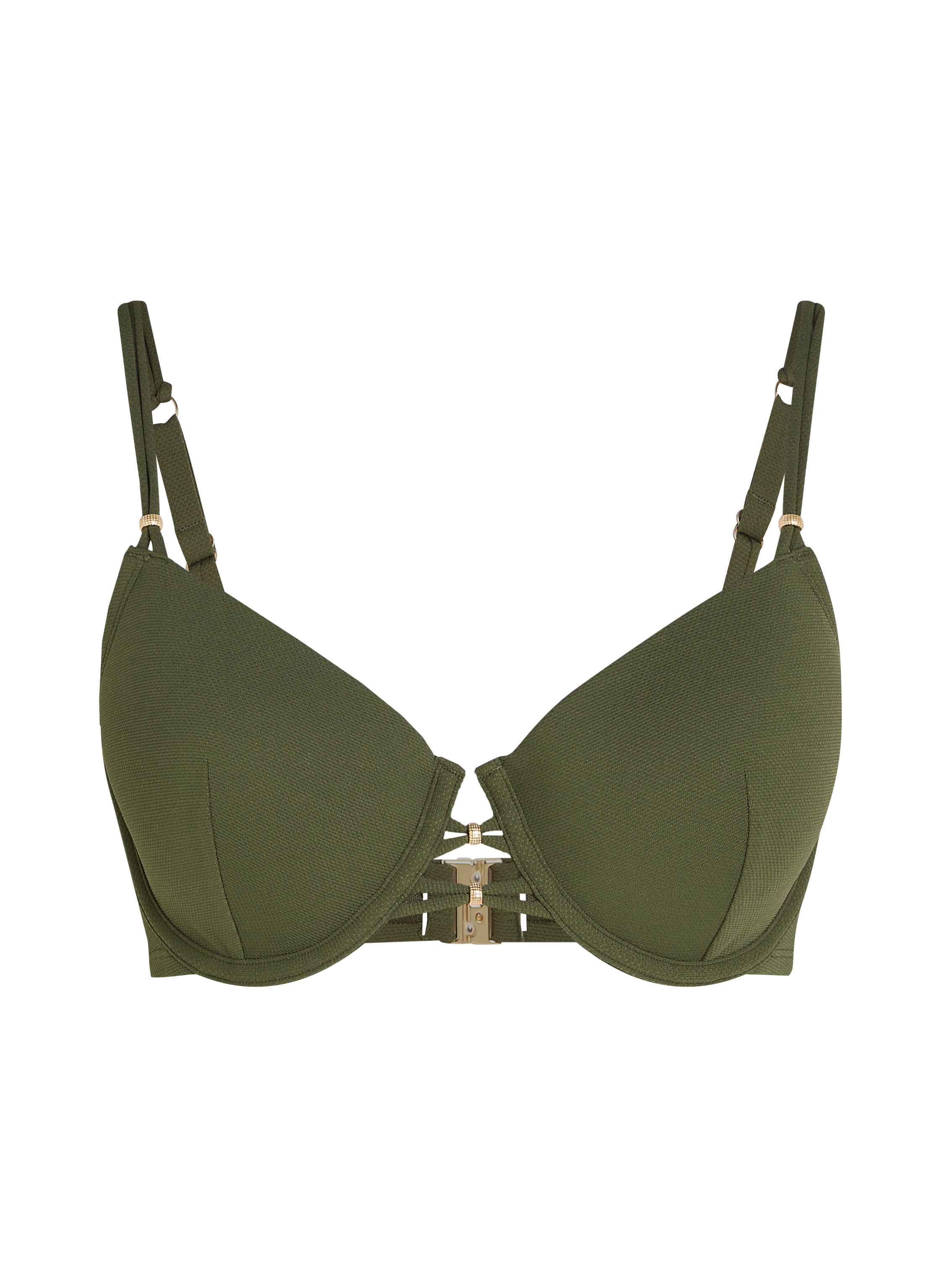 Holbox Bikini Top, Green, main